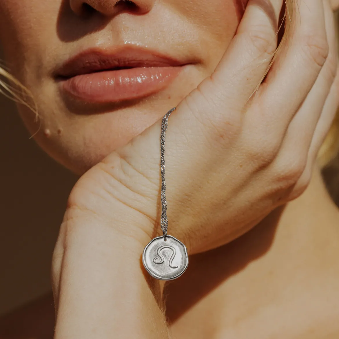 Zodiac Necklace – Leo / Löwe Silber