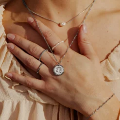 Zodiac Necklace – Leo / Löwe Silber