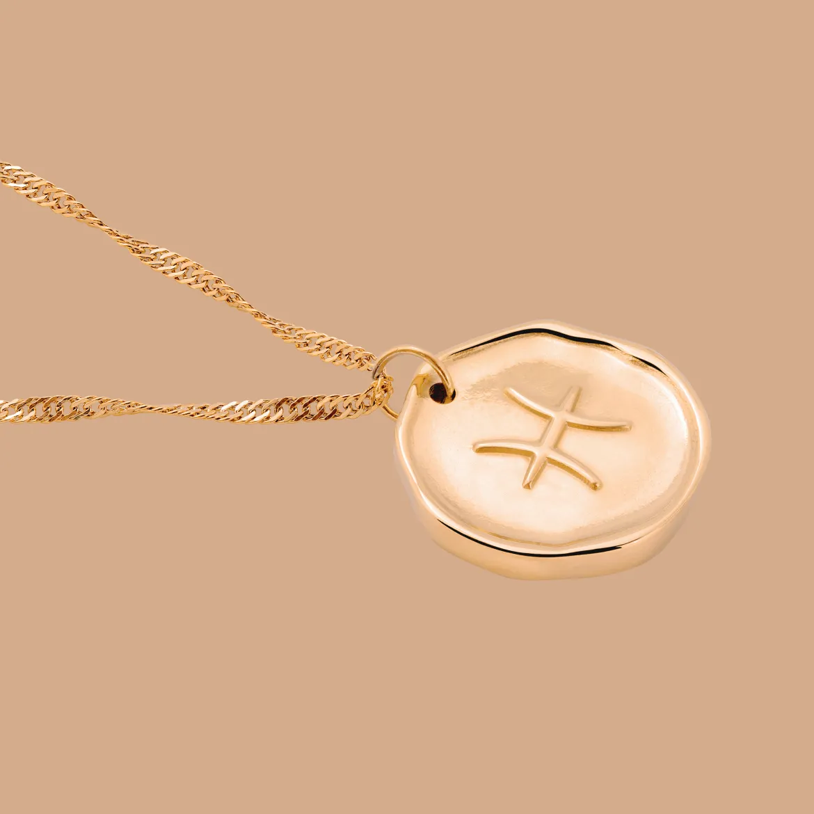 Zodiac Necklace – Pisces / Fische Roségold