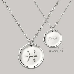Zodiac Necklace – Pisces / Fische Silber