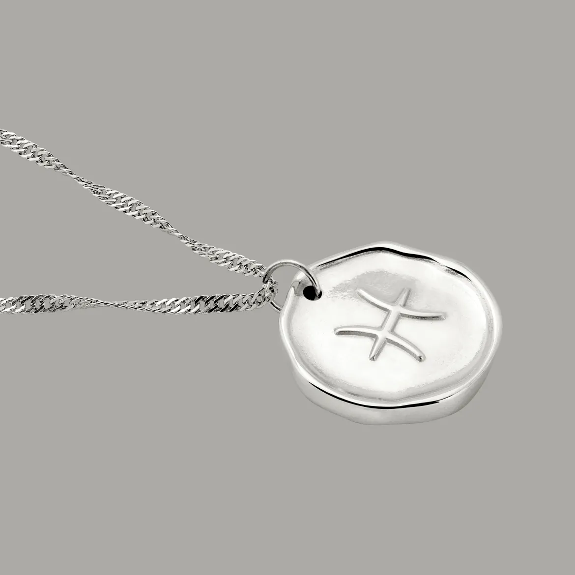 Zodiac Necklace – Pisces / Fische Silber