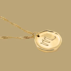 Zodiac Necklace – Scorpio / Skorpion Gold