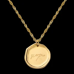 Zodiac Necklace – Scorpio / Skorpion Gold