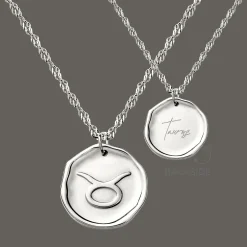 Zodiac Necklace – Taurus / Stier Silber