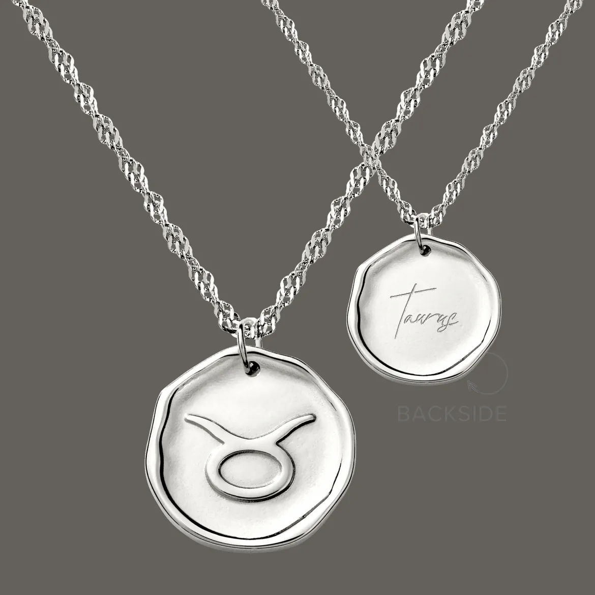 Zodiac Necklace – Taurus / Stier Silber