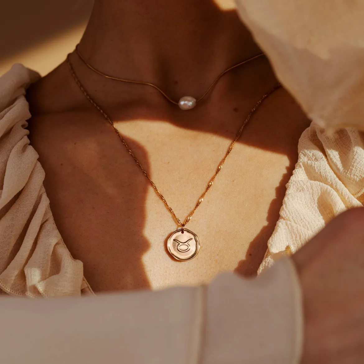 Zodiac Necklace – Taurus / Stier Roségold