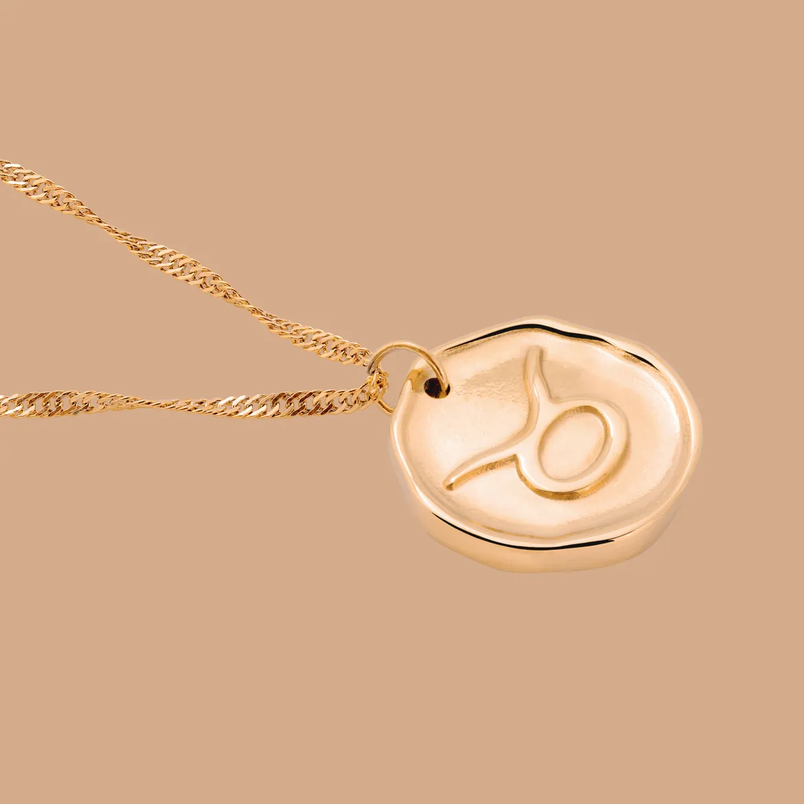 Zodiac Necklace – Taurus / Stier Roségold