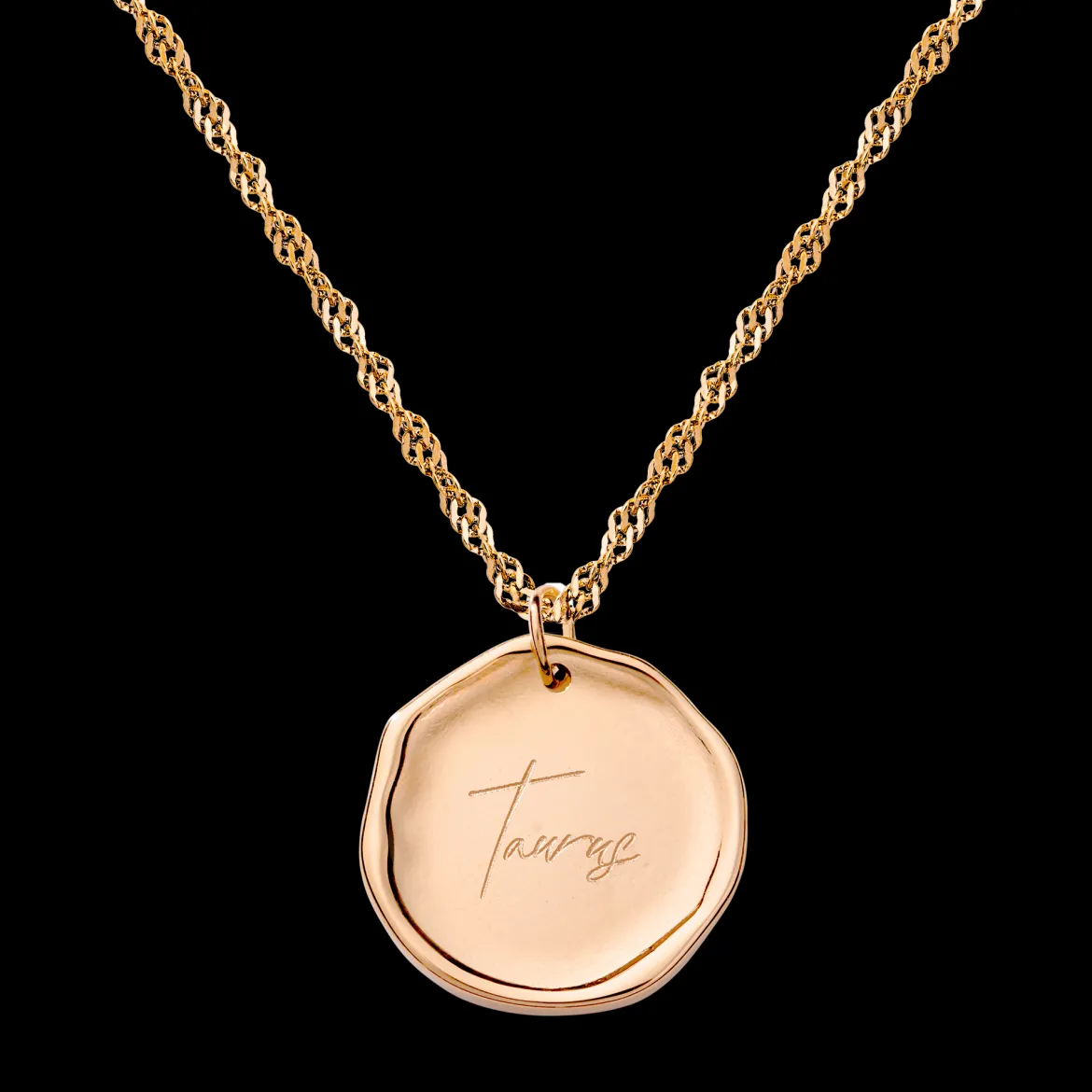 Zodiac Necklace – Taurus / Stier Roségold