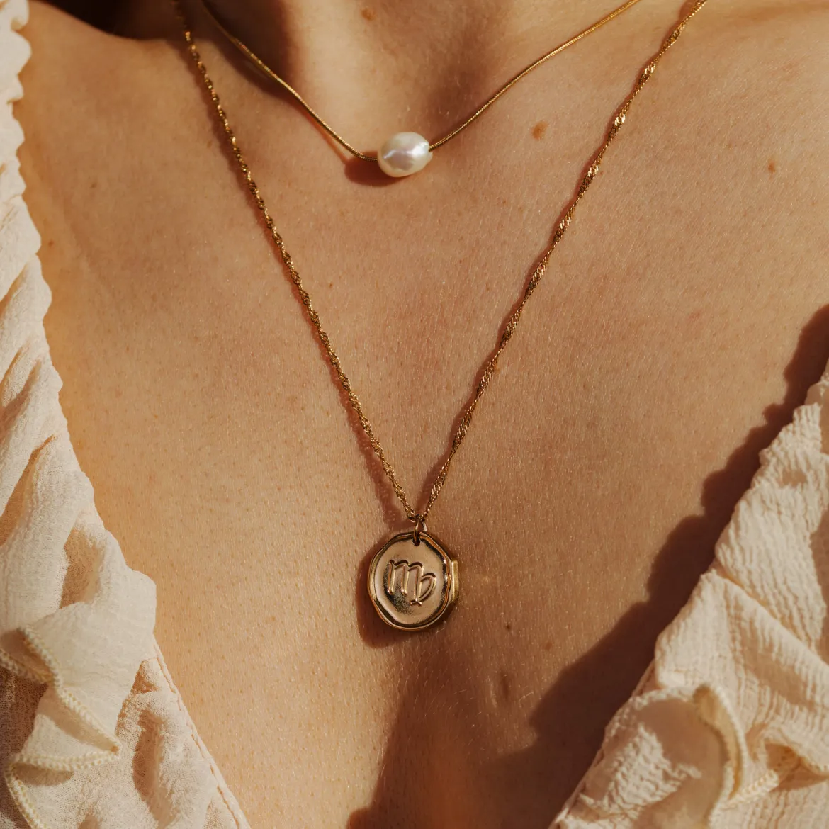 Zodiac Necklace – Virgo / Jungfrau Roségold