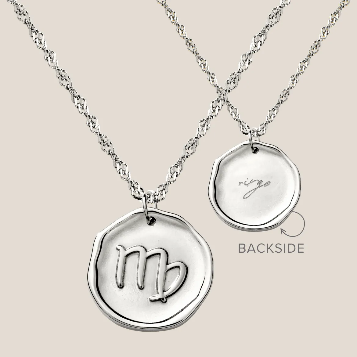 Zodiac Necklace – Virgo / Jungfrau Silber