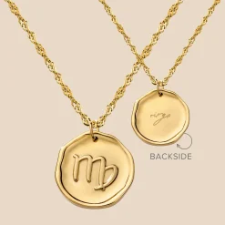 Zodiac Necklace Gold - Steinbock