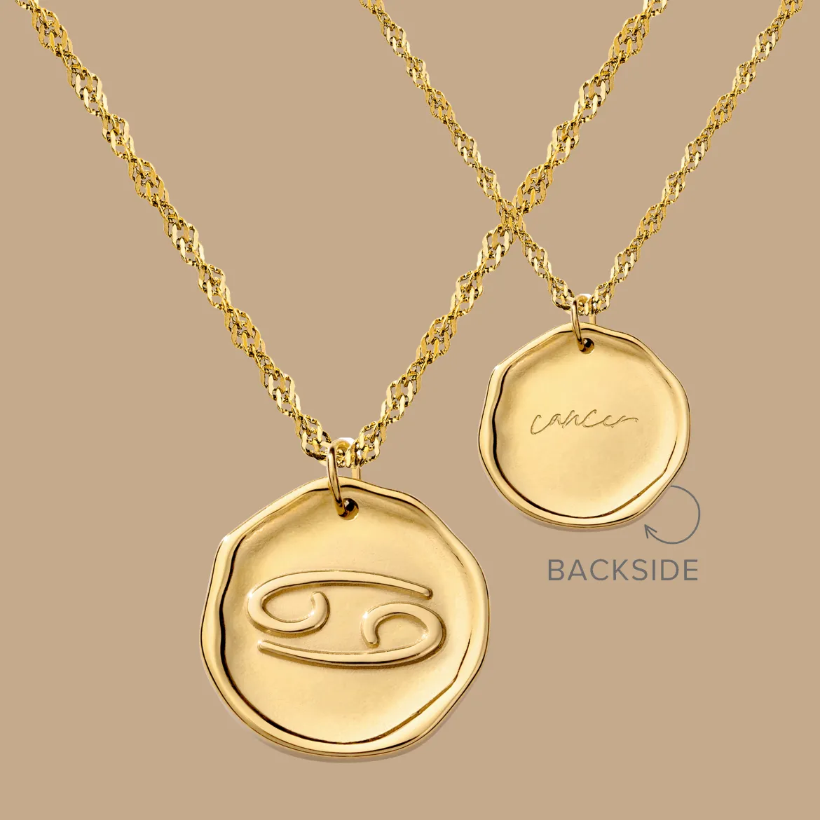 Zodiac Necklace Gold - Steinbock