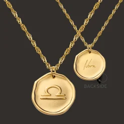 Zodiac Necklace Gold - Steinbock
