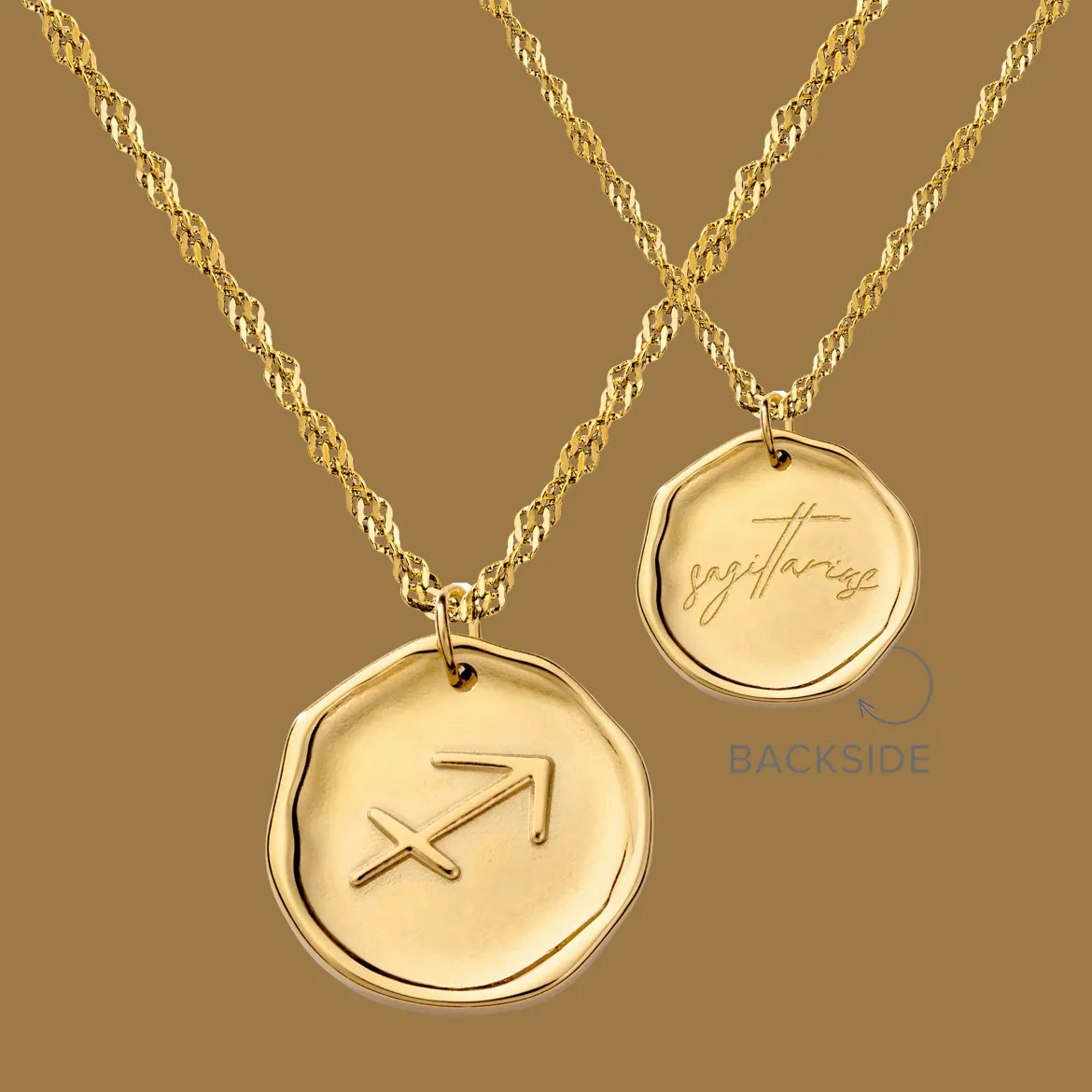 Zodiac Necklace Gold - Steinbock