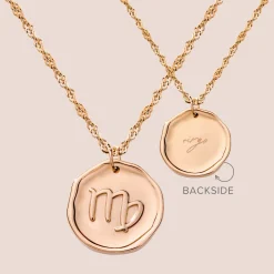 Zodiac Necklace Roségold - Steinbock