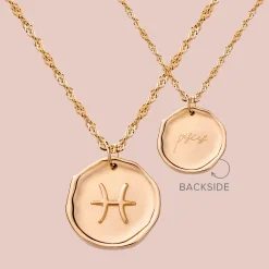 Zodiac Necklace Roségold - Steinbock