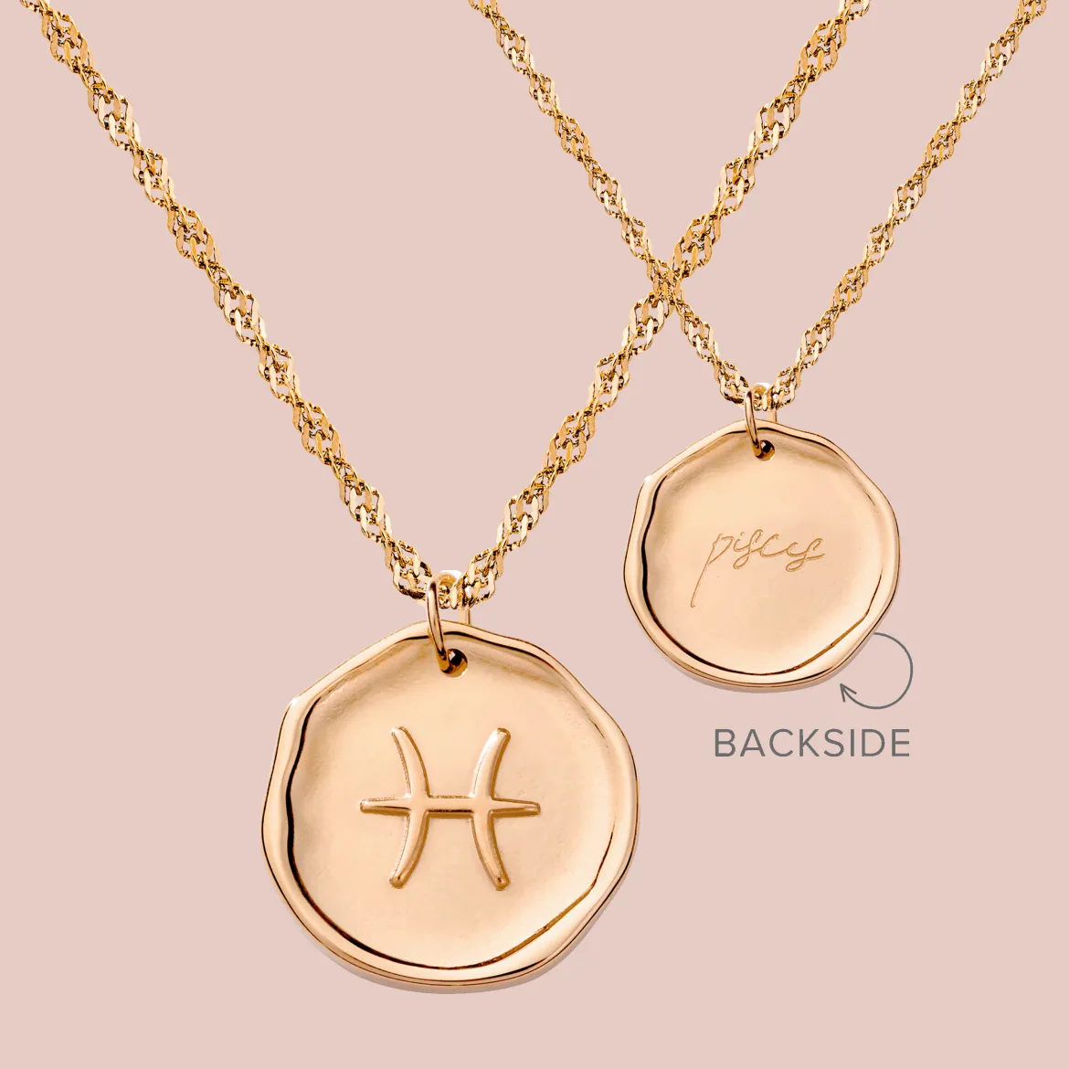 Zodiac Necklace Roségold - Steinbock
