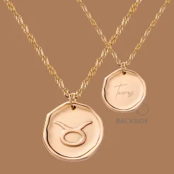 Zodiac Necklace Roségold - Steinbock