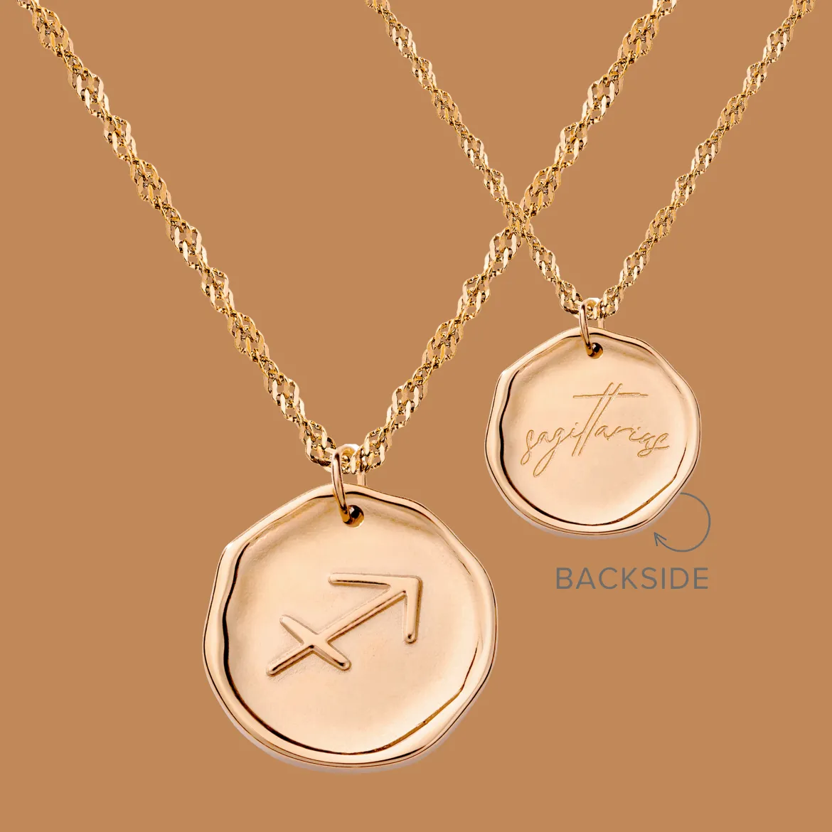 Zodiac Necklace Roségold - Steinbock
