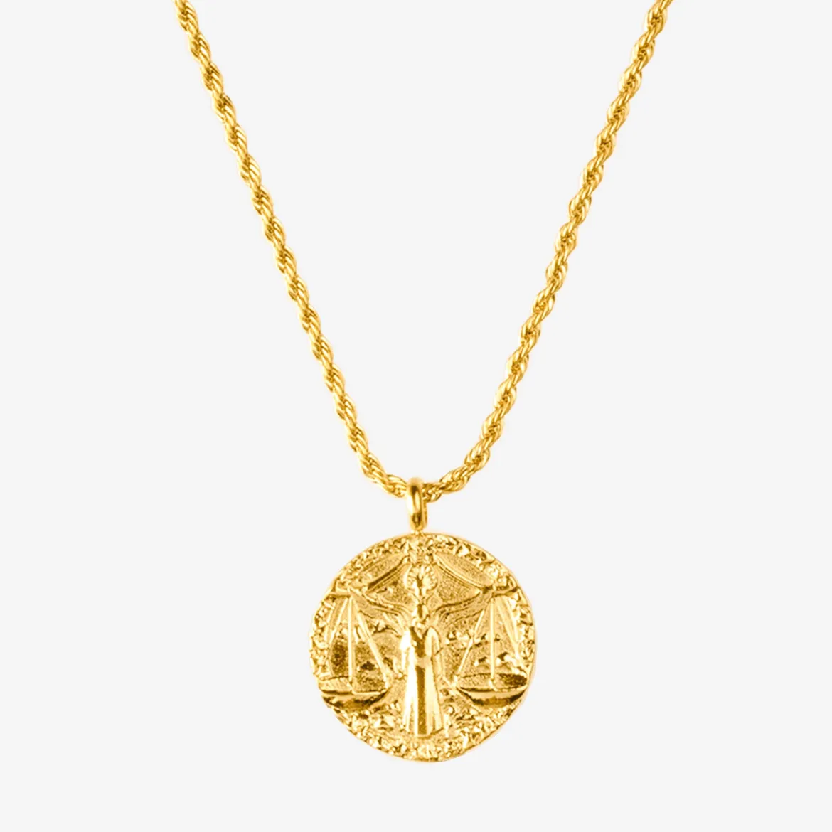 Zodiac Sign Necklace Gold - Steinbock