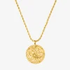 Zodiac Sign Necklace Gold - Steinbock