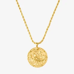 Zodiac Sign Necklace Gold - Steinbock
