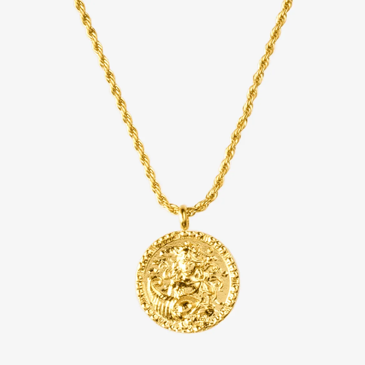 Zodiac Sign Necklace Gold - Steinbock