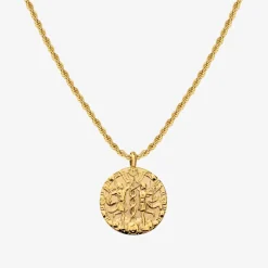 Zodiac Sign Necklace Gold - Steinbock