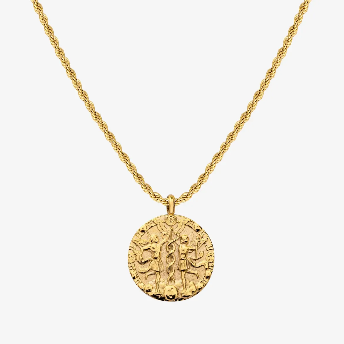 Zodiac Sign Necklace Gold - Steinbock