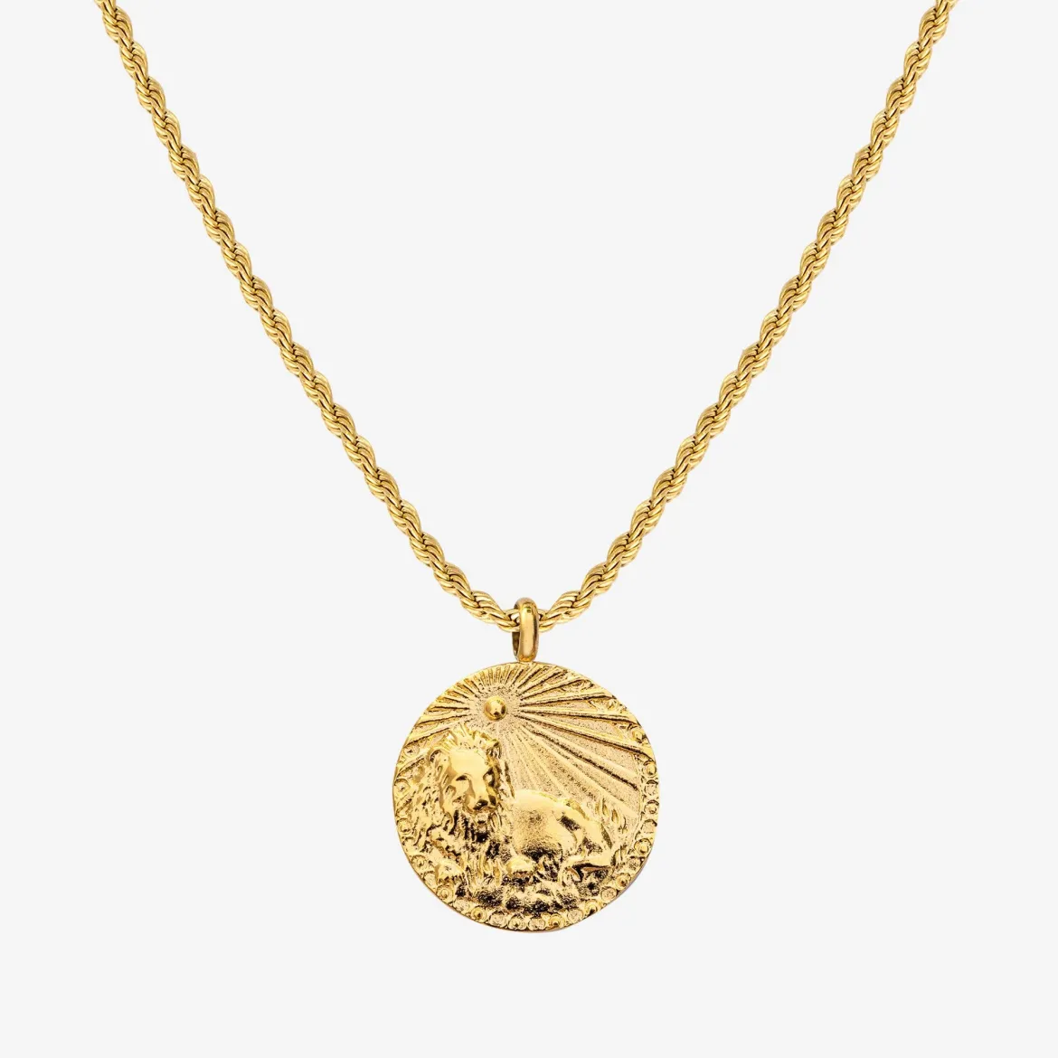 Zodiac Sign Necklace Gold - Steinbock