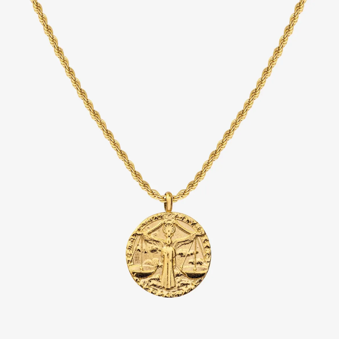 Zodiac Sign Necklace Gold - Steinbock