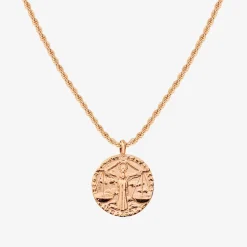 Zodiac Sign Necklace Roségold - Steinbock