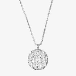 Zodiac Sign Necklace Silber - Steinbock
