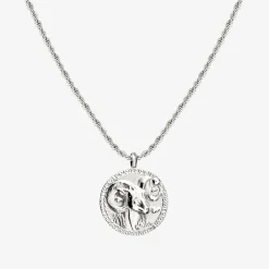 Zodiac Sign Necklace Silber - Steinbock
