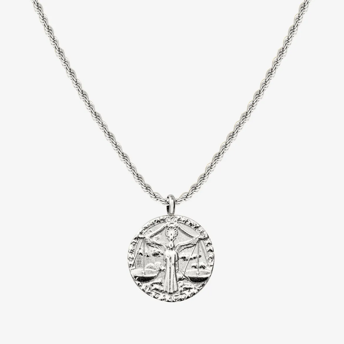 Zodiac Sign Necklace Silber - Steinbock