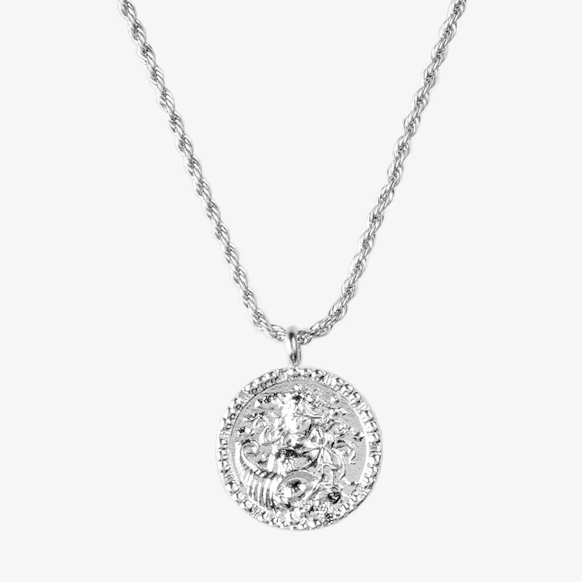 Zodiac Sign Necklace Silber - Steinbock