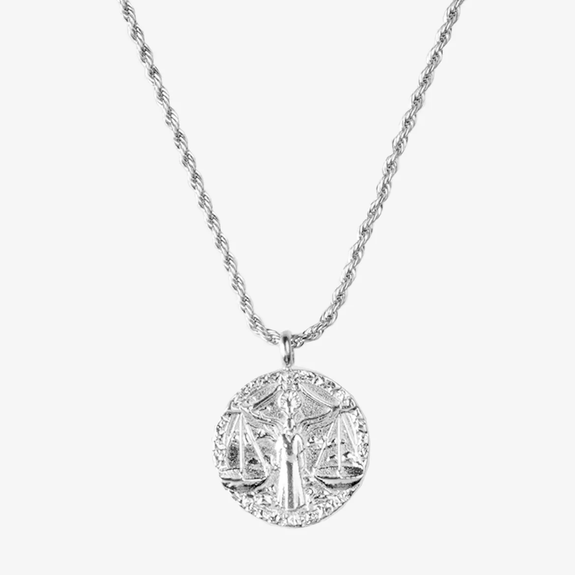 Zodiac Sign Necklace Silber - Steinbock